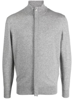 Boggi Milano zip-up long-sleeve cardigan - Grey
