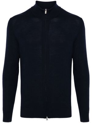 Boggi Milano zipped wool jumper - Blue