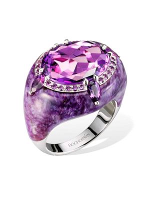 Boghossian 18kt white gold Reveal amethyst and charoite ring - Purple