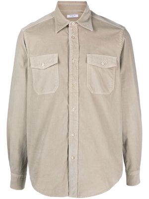 Boglioli cotton long-sleeve shirt - Neutrals
