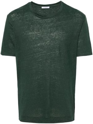Boglioli crew-neck linen T-shirt - Green