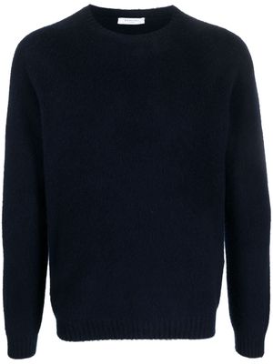 Boglioli crew-neck wool-blend jumper - Blue