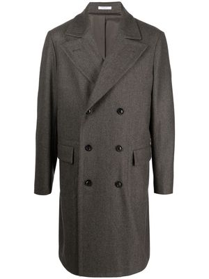 Boglioli double-breasted wool coat - Brown