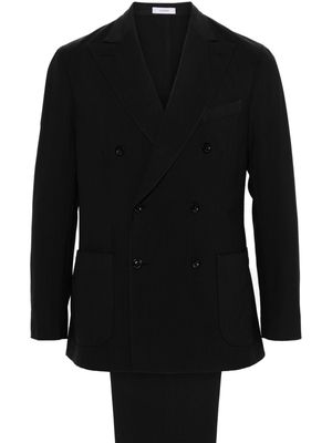 Boglioli double-breasted wool suit - Black
