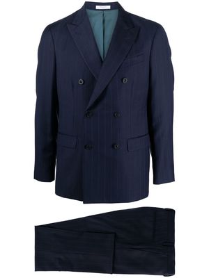 Boglioli double-breasted wool suit - Blue