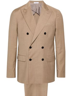 Boglioli double-breasted wool suit - Brown