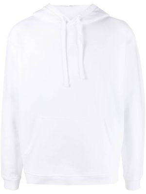 Boglioli drawstring cotton hoodie - White