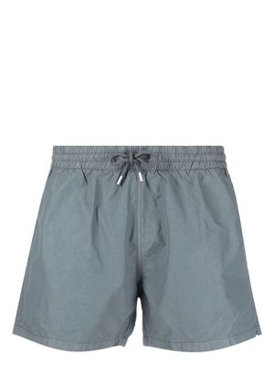 Boglioli drawstring-waistband cotton swim shorts - Grey