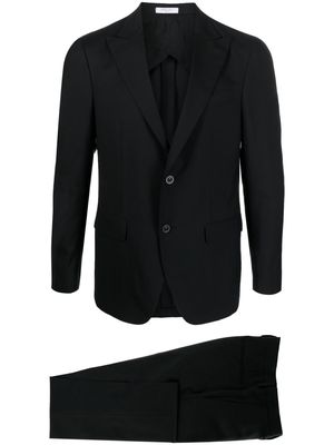 Boglioli embroidered-detail classic suit - Black