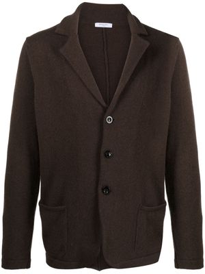 Boglioli felted single-breasted blazer - Brown