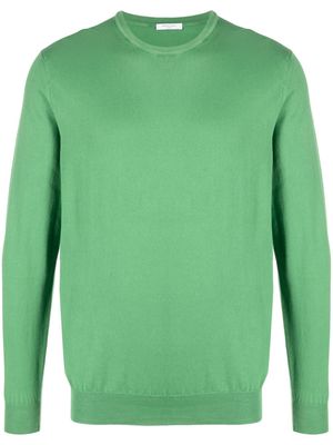Boglioli fine knit cotton jumper - Green