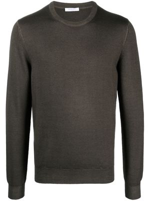 Boglioli fine-knit virgin-wool jumper - Brown