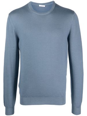Boglioli fine-knit wool jumper - Blue
