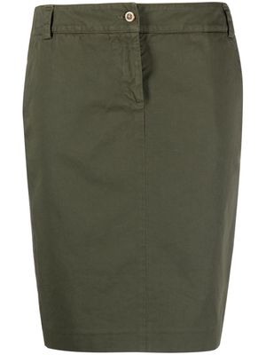 Boglioli high-waisted twill miniskirt - Green