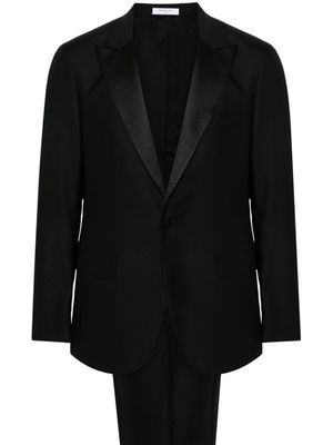 Boglioli interlock-twill virgin-wool suit - Black