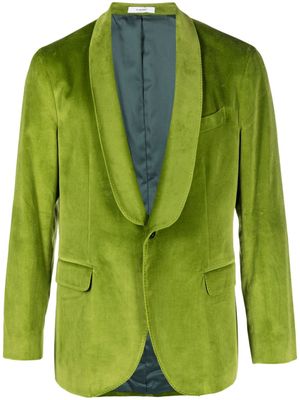 Boglioli K-jacket velvet-finish blazer - Green