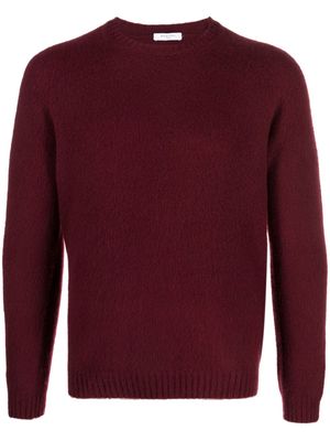 Boglioli knitted crew-neck jumper - Red