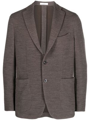 Boglioli knitted single-breasted blazer - Brown