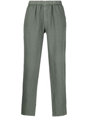 Boglioli linen straight-leg trousers - Green
