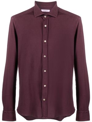 Boglioli long-sleeve cotton shirt - Red