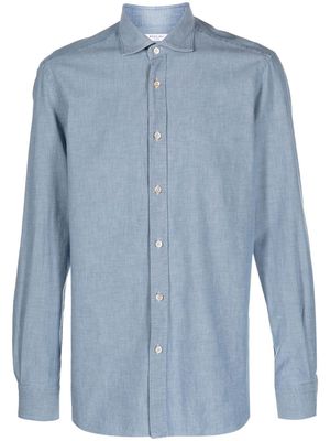 Boglioli long-sleeve denim shirt - Blue
