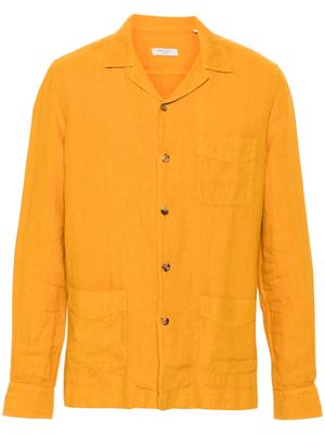 Boglioli long-sleeve linen shirt - Yellow