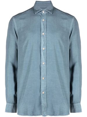 Boglioli long-sleeve lyocell shirt - Blue
