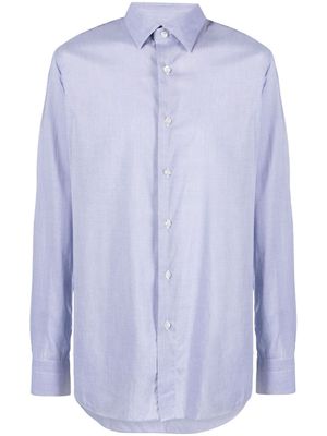 Boglioli long-sleeve muslin shirt - Blue