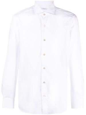 Boglioli long-sleeved cotton shirt - White