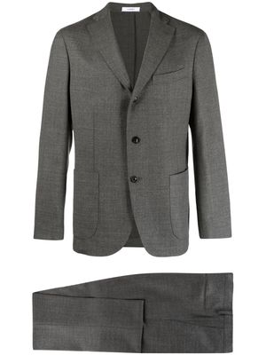 Boglioli mélange-effect single-breasted suit - Grey