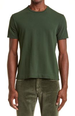 Boglioli Men's Stretch Cotton T-Shirt in Olive