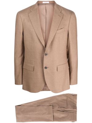 Boglioli notched-lapel single-breasted suit - Brown