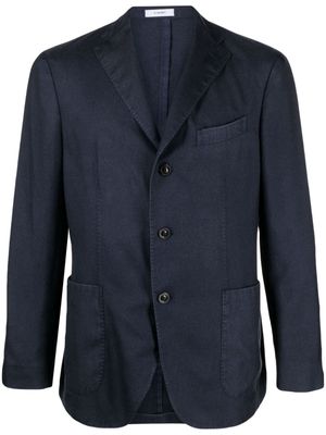 Boglioli notched-lapels cashmere-blend blazer - Blue