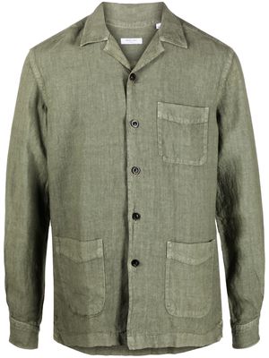Boglioli plain linen shirt - Green