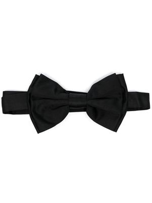 Boglioli satin-finish bow tie - Black