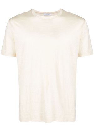 Boglioli short-sleeve linen T-shirt - Neutrals