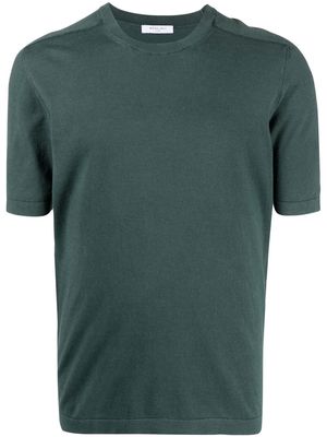 Boglioli shortsleeved cotton-silk T-shirt - Green