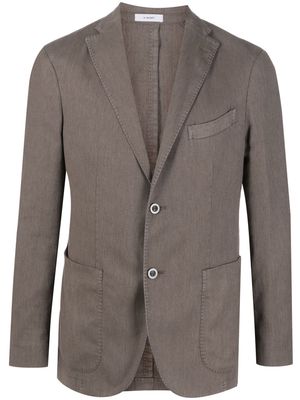Boglioli single-breasted button blazer - Brown