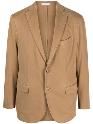 Boglioli single-breasted cotton blazer - Brown