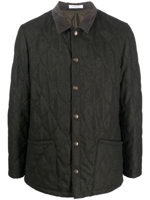 Boglioli single-breasted quilted jacket - Green
