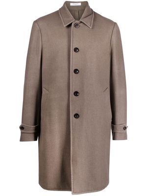 Boglioli single-breasted virgin wool coat - Neutrals