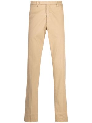 Boglioli straight-leg cotton chino trousers - Neutrals