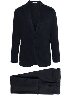 Boglioli stretch-cotton single-breasted suit - Blue