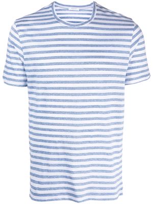 Boglioli striped linen T-shirt - Blue