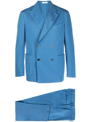 Boglioli tonal-stitching double-breasted suit - Blue