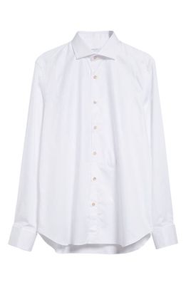 Boglioli Tuxedo Shirt in White 