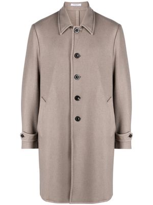 Boglioli virgin-wool single-breasted coat - Neutrals