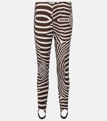 Bogner Elaine zebra-print stirrup pants