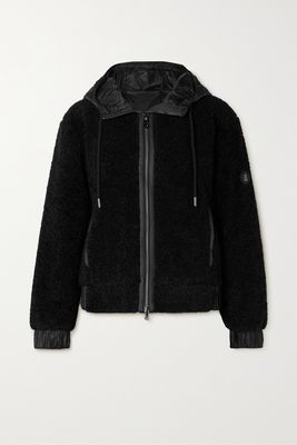 Bogner - Enrica Shell-trimmed Recycled-fleece Jacket - Black