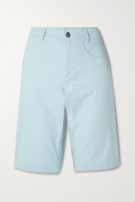 Bogner - Jolita Cotton-blend Gabardine Golf Shorts - Blue